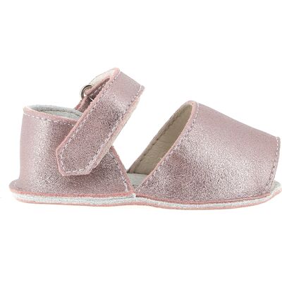 Minorquines - Chaussons en cuir Magic Frailera Baby Nenuco roses T.17 - Publicité Minorquines - Chaussons en cuir Magic Frailera Baby Nenuco roses T.17 - Publicité