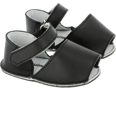 Minorquines - Chaussons en cuir Frailera Baby noires 18 - Publicité Minorquines - Chaussons en cuir Frailera Baby noires 18 - Publicité