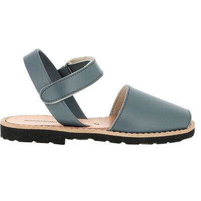 Minorquines - Sandales en cuir Velcro Avarca pétrole bleues 33 - Publicité Minorquines - Sandales en cuir Velcro Avarca pétrole bleues 33 - Publicité