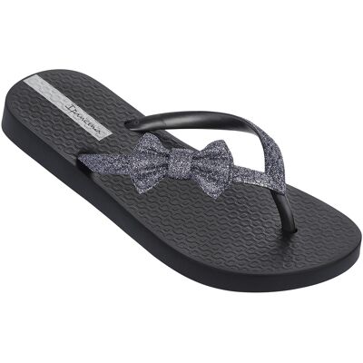 Ipanema - Tongs Lolita noir/argenté T.27/28 - Publicité Ipanema - Tongs Lolita noir/argenté T.27/28 - Publicité