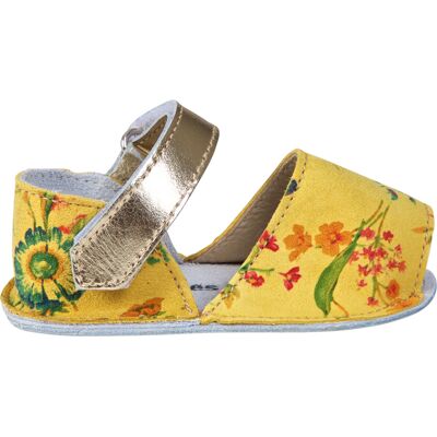 Minorquines - Sandales en Cuir Fleuri jaunes 18 - Publicité Minorquines - Sandales en Cuir Fleuri jaunes 18 - Publicité