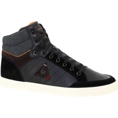 Le Coq Sportif - Baskets en Velours de Cuir & Textile Portalet noir/gris 39 - Publicité Le Coq Sportif - Baskets en Velours de Cuir & Textile Portalet noir/gris 39 - Publicité