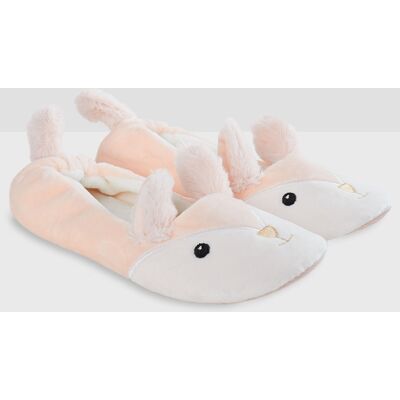Etam - Chaussons Ballerines Chloé façon peluche roses T.36/37 - Publicité Etam - Chaussons Ballerines Chloé façon peluche roses T.36/37 - Publicité
