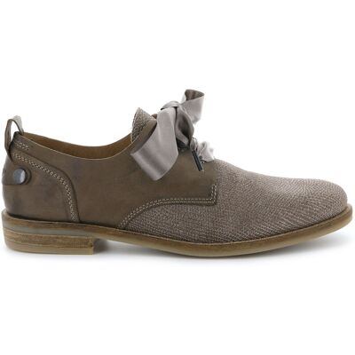 Palladium - Derbies en Cuir mat & irisé façon reptile Singa marron taupe 36 - Publicité Palladium - Derbies en Cuir mat & irisé façon reptile Singa marron taupe 36 - Publicité