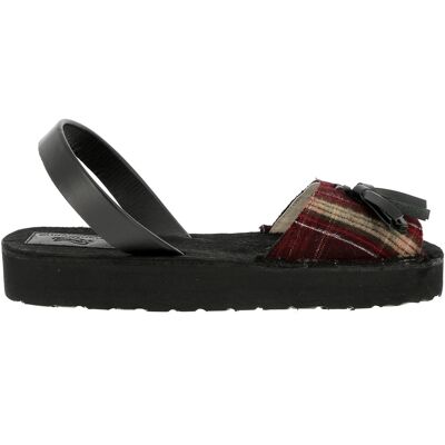 Minorquines - Creepers Pampilles Tartan bordeaux/beige/noir 36 - Publicité Minorquines - Creepers Pampilles Tartan bordeaux/beige/noir 36 - Publicité