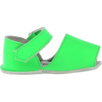 Minorquines - Sandales en Cuir Jeanne vert fluo T.16 - Publicité Minorquines - Sandales en Cuir Jeanne vert fluo T.16 - Publicité