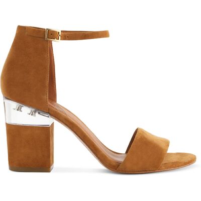 What For - Sandales en Velours de Cuir Scarlett camel - Talon 8.5 cm 40 - Publicité What For - Sandales en Velours de Cuir Scarlett camel - Talon 8.5 cm 40 - Publicité