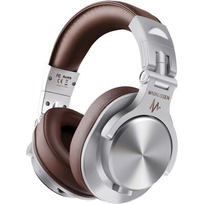 Magnussen - Casque Bluetooth H6 argenté et marron - 24x17x11 cm OS - Publicité Magnussen - Casque Bluetooth H6 argenté et marron - 24x17x11 cm OS - Publicité