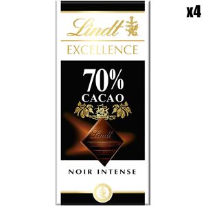 Lindt 4 Tablettes Excellence Chocolat Noir 70% 4x100g T.U - Publicité