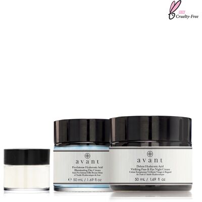 Avant Skincare - Set Routine Hydratante 3 Étapes OS - Publicité Avant Skincare - Set Routine Hydratante 3 Étapes OS - Publicité