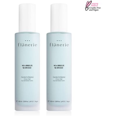 Flânerie - 2 Gels cryo Exfoliants aux algues - 100 ml OS - Publicité Flânerie - 2 Gels cryo Exfoliants aux algues - 100 ml OS - Publicité