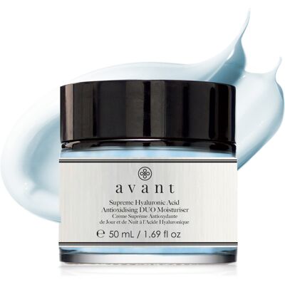 Avant Skincare Acide Hyaluronique Suprême - Duo Hydratant Anti-Oxydant - Publicité Avant Skincare Acide Hyaluronique Suprême - Duo Hydratant Anti-Oxydant - Publicité