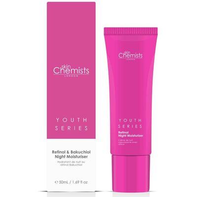 skinChemists Crème de Nuit au Rétinol et Bakuchiol - Crème de nuit - Publicité skinChemists Crème de Nuit au Rétinol et Bakuchiol - Crème de nuit - Publicité