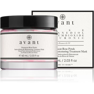 Avant Skincare Pétales de Rose de Damas Antioxydants & Rétexturants - Masque Visage - Publicité Avant Skincare Pétales de Rose de Damas Antioxydants & Rétexturants - Masque Visage - Publicité