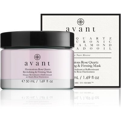 Avant Skincare - Masque revitalisant et raffermissant en quartz rose harmonieux - Publicité Avant Skincare - Masque revitalisant et raffermissant en quartz rose harmonieux - Publicité