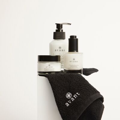 Avant Skincare - Crème Nettoyante PHA Décongestionnante Pores + Hydratant Réparateur Nuit + Sérum Fortifiant + Serviette OS - Publicité Avant Skincare - Crème Nettoyante PHA Décongestionnante Pores + Hydratant Réparateur Nuit + Sérum Fortifiant + Serviette OS - Publicité