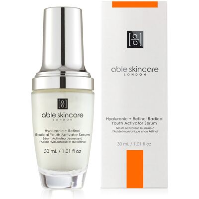 Able Skincare - Sérum Activateur Jeunesse à l'Acide Hyaluronique et au Rétinol - 30 ml OS - Publicité Able Skincare - Sérum Activateur Jeunesse à l'Acide Hyaluronique et au Rétinol - 30 ml OS - Publicité