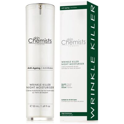 SkinChemists - Crème de nuit hydratante Anti-âge Wrinkle Killer - 50 ml OS - Publicité SkinChemists - Crème de nuit hydratante Anti-âge Wrinkle Killer - 50 ml OS - Publicité