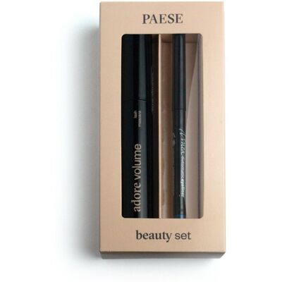 Paese - Coffret beauté Glam mascara Adore Volume et eyeliner Linéa bleu OS - Publicité Paese - Coffret beauté Glam mascara Adore Volume et eyeliner Linéa bleu OS - Publicité