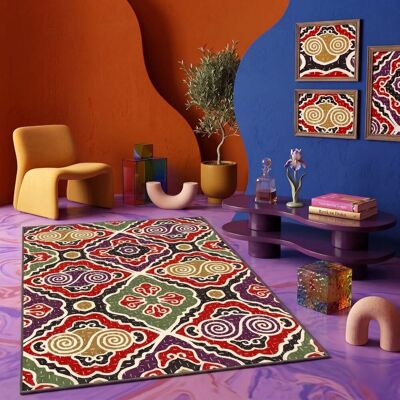 Hautes couleurs - Tapis Dj Passion multicolore - 80x140 cm OS - Publicité Hautes couleurs - Tapis Dj Passion multicolore - 80x140 cm OS - Publicité