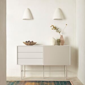 Teulat - Buffet Nube avec 3 tiroirs et 1 porte coulissante crème et sable - 140x45x91cm OS - Publicité Teulat - Buffet Nube avec 3 tiroirs et 1 porte coulissante crème et sable - 140x45x91cm OS - Publicité