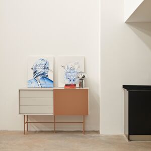Teulat - Buffet Nube avec 3 tiroirs et 1 porte coulissante sable et argile - 140x45x91cm OS - Publicité Teulat - Buffet Nube avec 3 tiroirs et 1 porte coulissante sable et argile - 140x45x91cm OS - Publicité