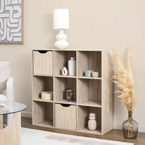 Home Deco Factory - Rangement modulable à 9 cases Pietra blanc et beige - 99,3x97,8x31,8 cm OS - Publicité Home Deco Factory - Rangement modulable à 9 cases Pietra blanc et beige - 99,3x97,8x31,8 cm OS - Publicité