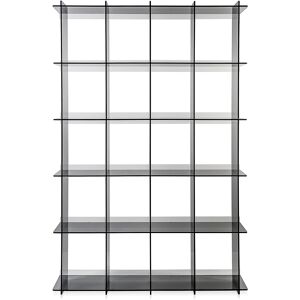 Iplex - Bibliothèque Atmosphère fumé transparent - 131x30x202 cm OS - Publicité Iplex - Bibliothèque Atmosphère fumé transparent - 131x30x202 cm OS - Publicité