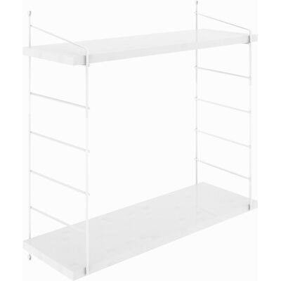 Homitis - Etagère murale Armoni blanc brillant - 72x58x20 cm OS - Publicité Homitis - Etagère murale Armoni blanc brillant - 72x58x20 cm OS - Publicité