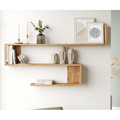 Wooden Art - Étagère Wl10-A pin atlantique - 120x71.4x14.5 cm OS - Publicité Wooden Art - Étagère Wl10-A pin atlantique - 120x71.4x14.5 cm OS - Publicité