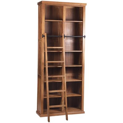 Bois & Chiffons - Bibliothèque ouverte échelle acacia emma marron - 100x35x240 cm OS - Publicité Bois & Chiffons - Bibliothèque ouverte échelle acacia emma marron - 100x35x240 cm OS - Publicité