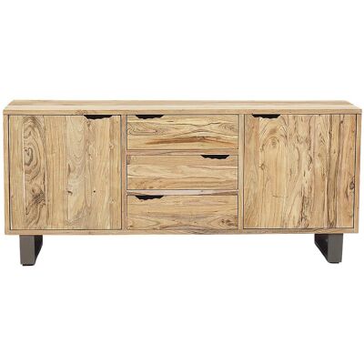 Bois & Chiffons - Buffet en bois acacia forest brut - 180x45x80 cm OS - Publicité Bois & Chiffons - Buffet en bois acacia forest brut - 180x45x80 cm OS - Publicité