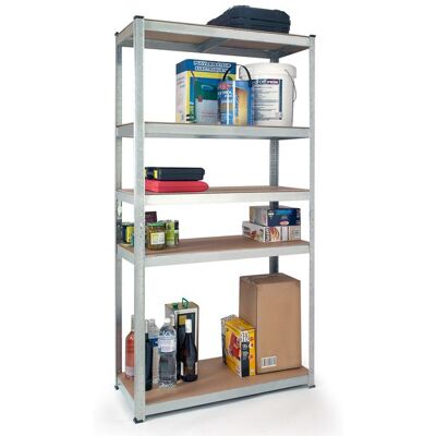 Pratik Garden - Etagère en acier 5 niveaux spéciale charges lourdes noire - 180x90x40 cm OS - Publicité Pratik Garden - Etagère en acier 5 niveaux spéciale charges lourdes noire - 180x90x40 cm OS - Publicité