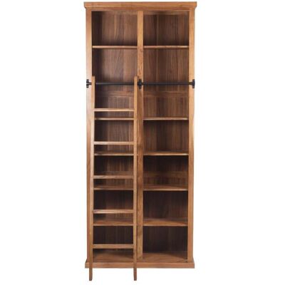 Bois & Chiffons - Bibliothèque ouverte échelle 200 cm Acacia Emma II Marron - 100x35x200 cm OS - Publicité Bois & Chiffons - Bibliothèque ouverte échelle 200 cm Acacia Emma II Marron - 100x35x200 cm OS - Publicité
