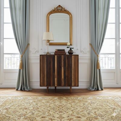 Bois & Chiffons - Mini bar 2 portes Manguier Ramon Naturel - 100x45x100 cm OS - Publicité Bois & Chiffons - Mini bar 2 portes Manguier Ramon Naturel - 100x45x100 cm OS - Publicité