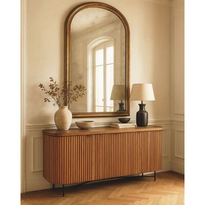 Uniqka - Opéra - Buffet rétro en bois de teck recyclé 205cm OS - Publicité Uniqka - Opéra - Buffet rétro en bois de teck recyclé 205cm OS - Publicité