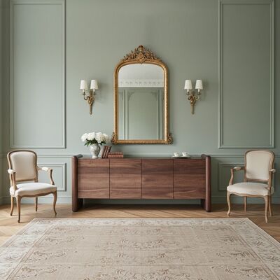 Bois & Chiffons - Buffet 4 Portes Callisto marron - 200x45x80 cm OS - Publicité Bois & Chiffons - Buffet 4 Portes Callisto marron - 200x45x80 cm OS - Publicité
