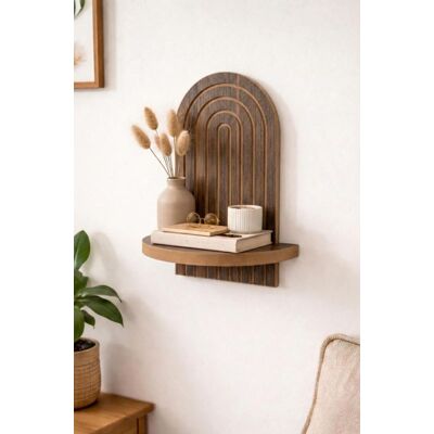 Homitis - Étagère murale Artmtkwll1 wengé - 20x13x35 cm OS - Publicité Homitis - Étagère murale Artmtkwll1 wengé - 20x13x35 cm OS - Publicité