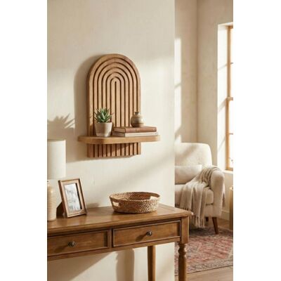 Homitis - Étagère murale Artmtkwll1D chêne - 26x13x35 cm OS - Publicité Homitis - Étagère murale Artmtkwll1D chêne - 26x13x35 cm OS - Publicité