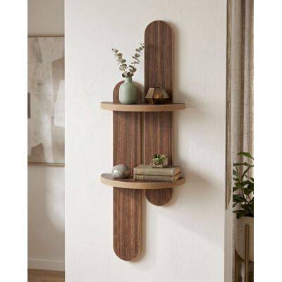 Homitis - Étagère murale Artmtkwll4 wengé - 26x13x80 cm OS - Publicité Homitis - Étagère murale Artmtkwll4 wengé - 26x13x80 cm OS - Publicité