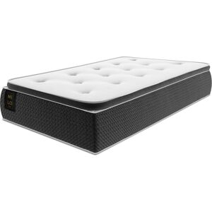 Milo Casa - Matelas à ressorts ensachés Este blanc/noir - 190x90 cm 90x190 cm - Publicité Milo Casa - Matelas à ressorts ensachés Este blanc/noir - 190x90 cm 90x190 cm - Publicité