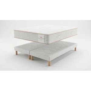 Sommeil & Tradition - Pack Matelas Magal 30 cm + 2 Sommiers blancs - 160x200 cm 160x200 cm - Publicité Sommeil & Tradition - Pack Matelas Magal 30 cm + 2 Sommiers blancs - 160x200 cm 160x200 cm - Publicité