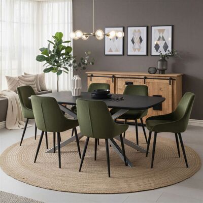 Ensemble de Fauteuils Velours Verts - 2 pièces - 48x57x84 cm - Publicité Ensemble de Fauteuils Velours Verts - 2 pièces - 48x57x84 cm - Publicité