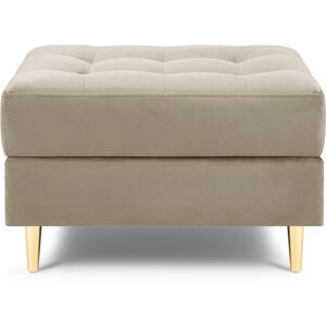 Milo Casa - Pouf Velours Santo beige - 60x70x46 cm OS - Publicité Milo Casa - Pouf Velours Santo beige - 60x70x46 cm OS - Publicité