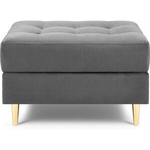 Milo Casa - Pouf Velours Santo gris clair - 60x70x46 cm OS - Publicité Milo Casa - Pouf Velours Santo gris clair - 60x70x46 cm OS - Publicité