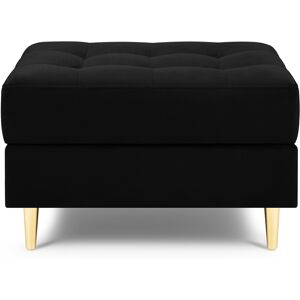 Milo Casa - Pouf Velours Santo noir - 60x70x46 cm OS - Publicité Milo Casa - Pouf Velours Santo noir - 60x70x46 cm OS - Publicité