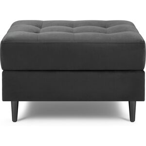 Milo Casa - Pouf Velours Santo gris foncé - 60x70x46 cm OS - Publicité Milo Casa - Pouf Velours Santo gris foncé - 60x70x46 cm OS - Publicité