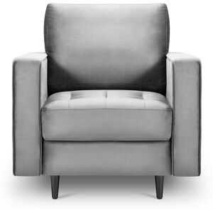 Milo Casa - Fauteuil Velours Santo gris - 80x90x90 cm OS - Publicité Milo Casa - Fauteuil Velours Santo gris - 80x90x90 cm OS - Publicité