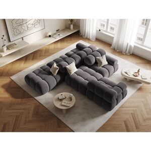 Milo Casa - Pouf en Velours Tropea gris foncé - 94x94x39 cm OS - Publicité Milo Casa - Pouf en Velours Tropea gris foncé - 94x94x39 cm OS - Publicité