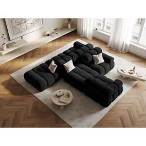Milo Casa - Pouf en Velours Tropea noir - 94x94x39 cm OS - Publicité Milo Casa - Pouf en Velours Tropea noir - 94x94x39 cm OS - Publicité